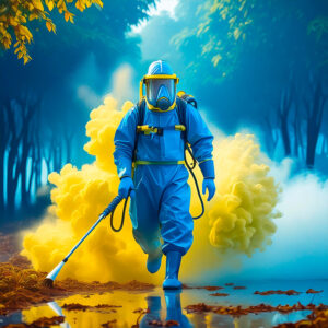 Cuidado del medio ambiente punto azul